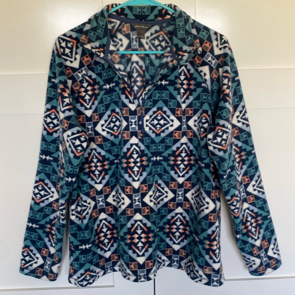 Eddie Bauer Quarter Zip Fleece Sweater
